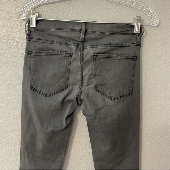 FRAME Grey Shred Le Skinny de Jeanne Jeans size 25 - Picture 7 of 13